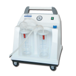 Aspirator chirurgical mobil cu 2 vase colectoare 2X2 L si pedala